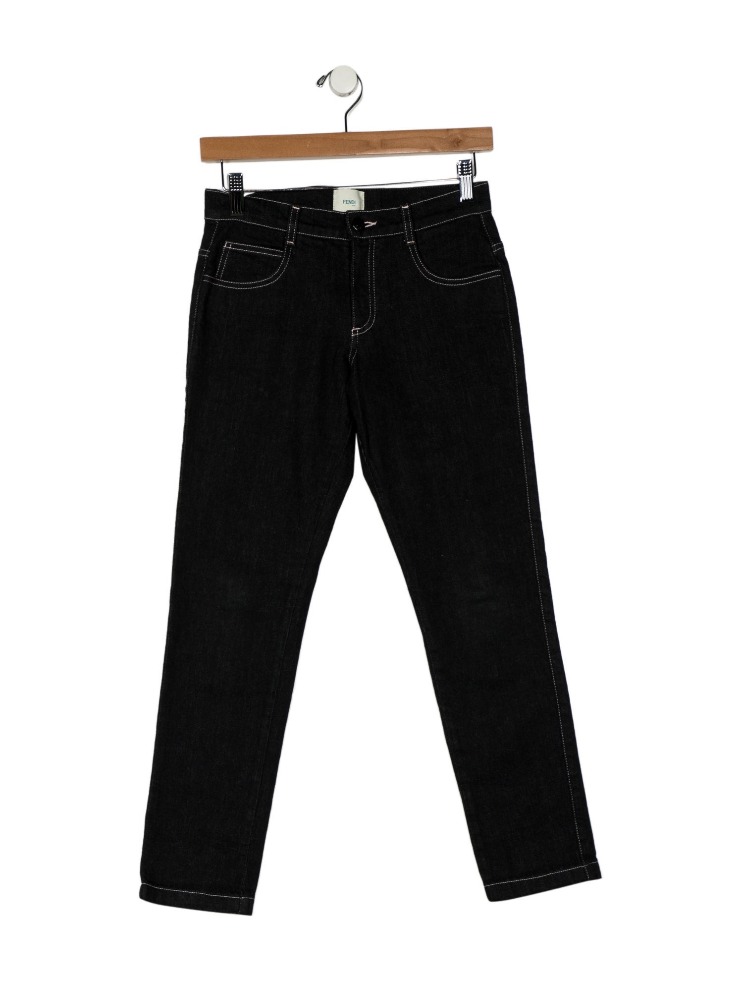 Fendi kid girls; black jeans