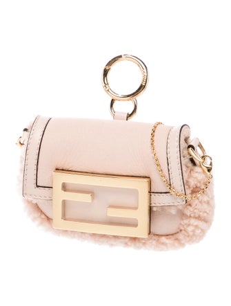 Fendi Leather Baguette Charm Nano