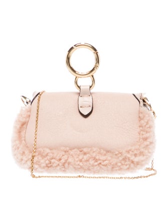 Fendi Leather Baguette Charm Nano