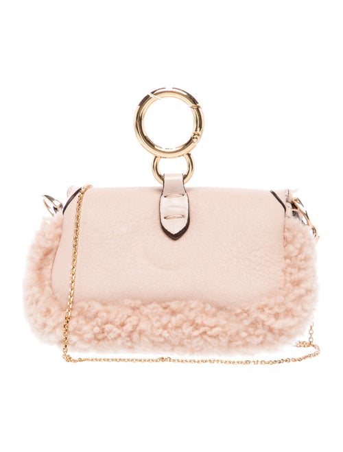 Fendi Leather Baguette Charm Nano