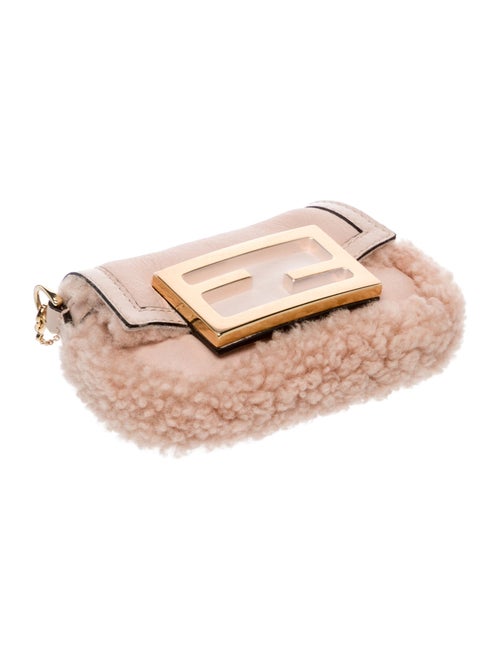Fendi Leather Baguette Charm Nano