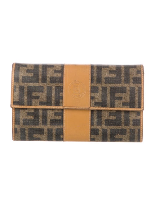 Fendi Zucca FF Logo Printed Wallet