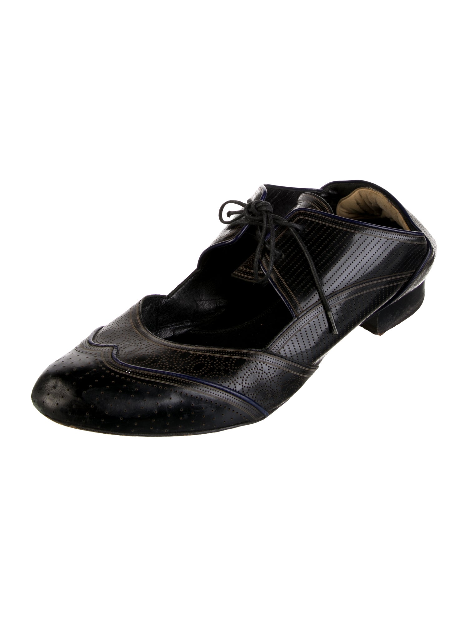 Fendi Leather Oxfords