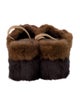Fendi Mink Slingback Flats