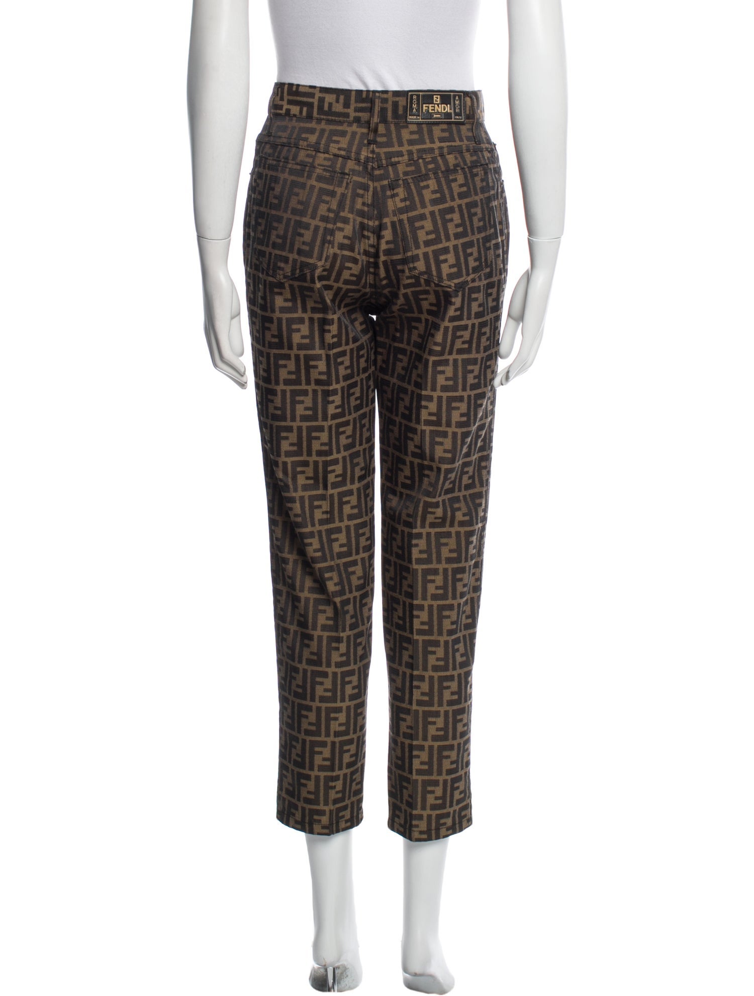 Fendi Printed Straight Leg Pants