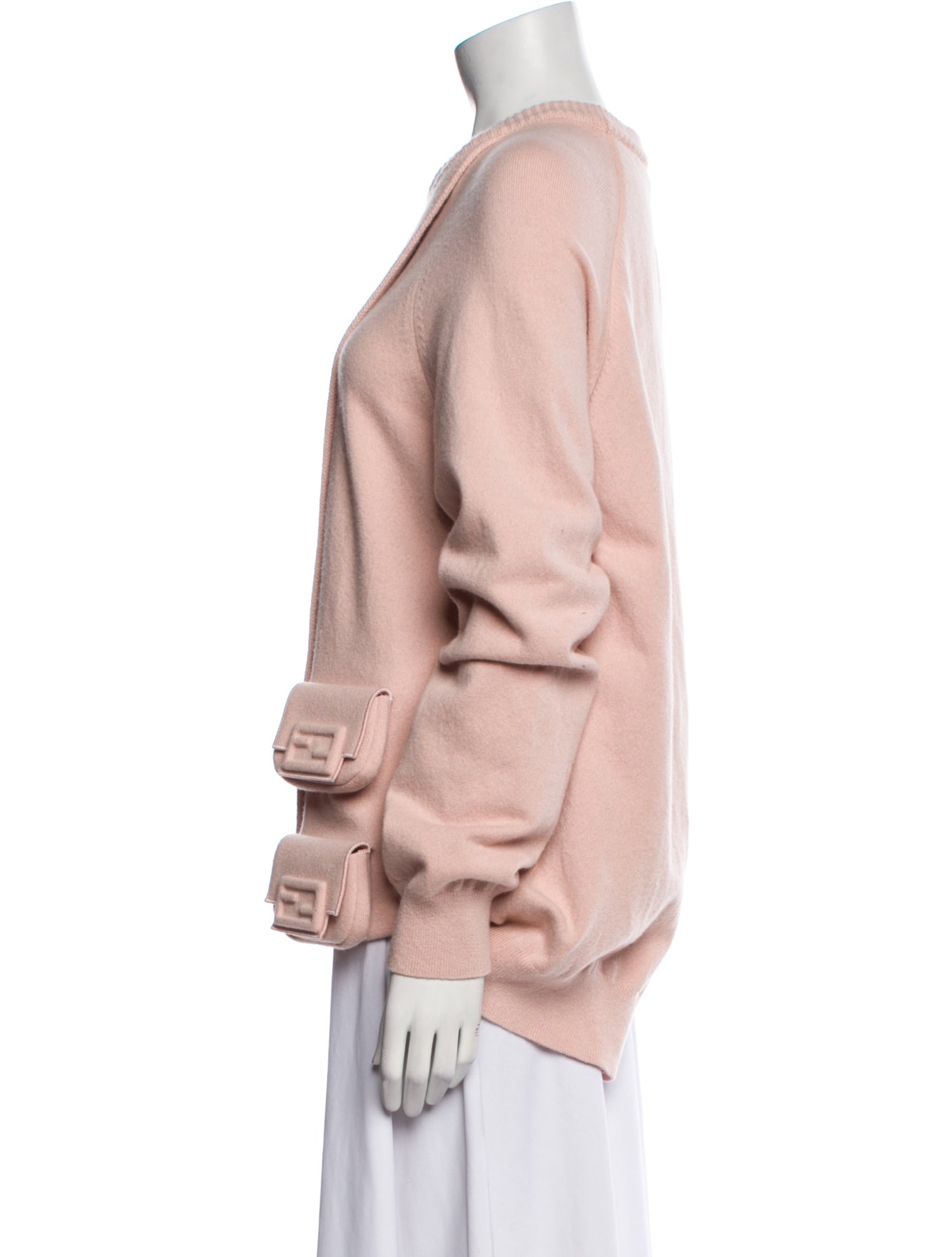 Fendi Wool Crew Neck Sweater