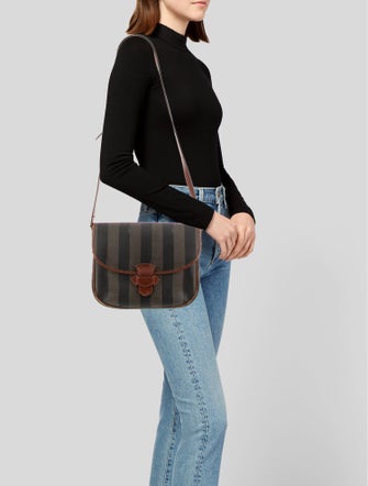 Fendi Pequin Crossbody Bag