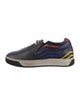 Fendi Faces Motif Leather Sneakers