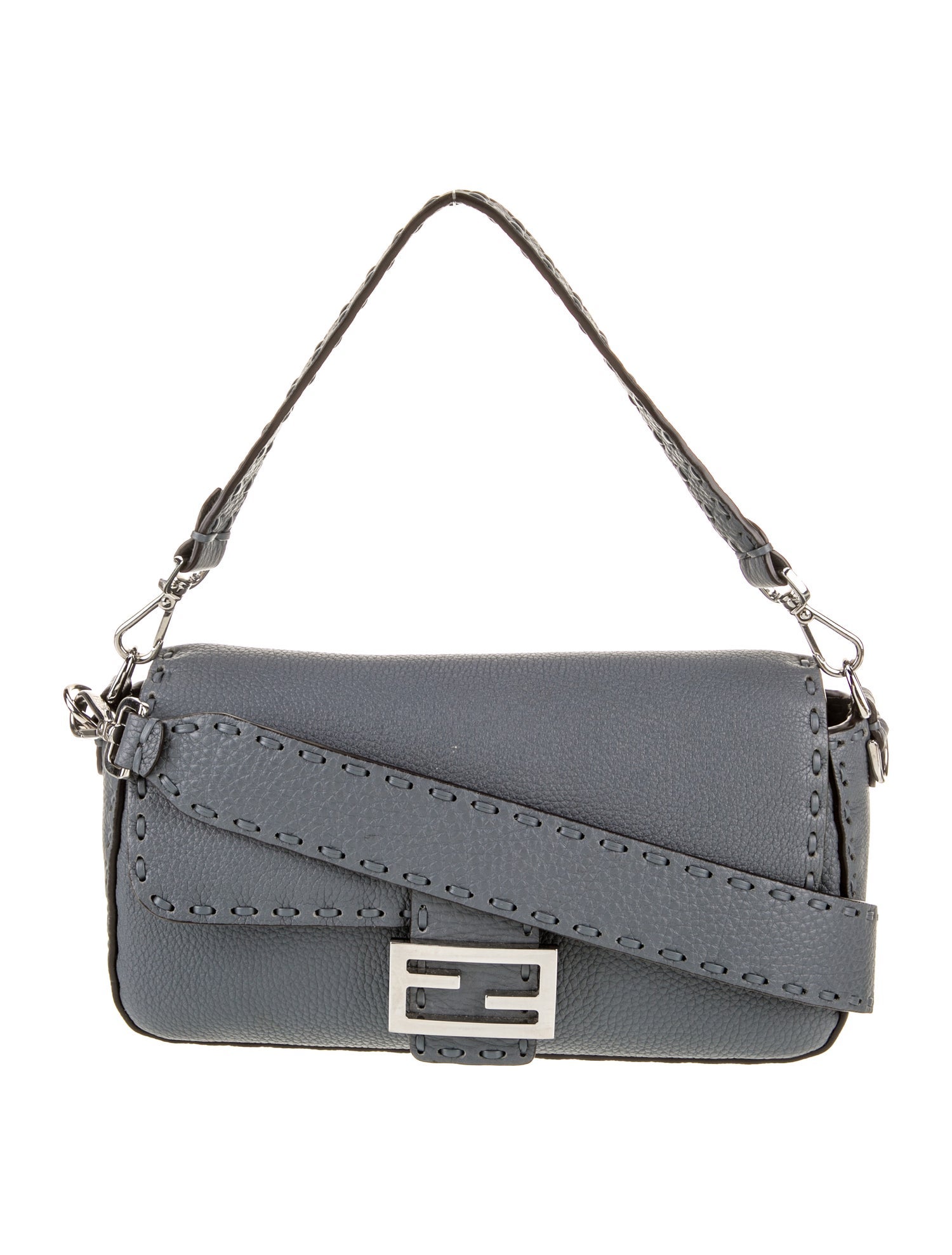 Fendi Leather Baguette Medium