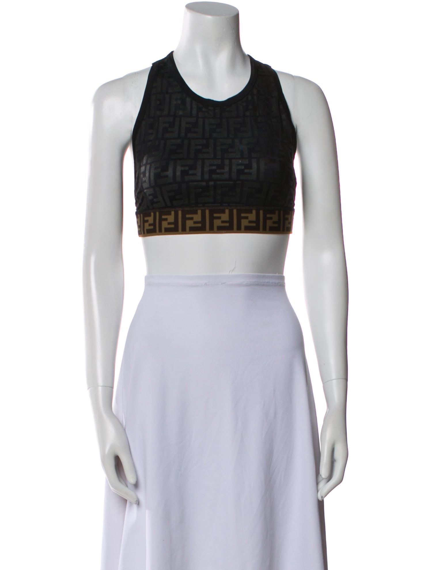 Fendi 2020 Nylon Crop Top