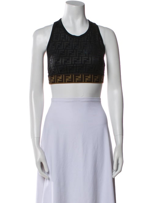Fendi 2020 Nylon Crop Top