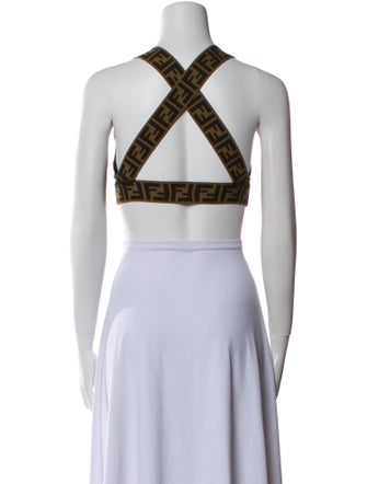 Fendi 2020 Nylon Crop Top