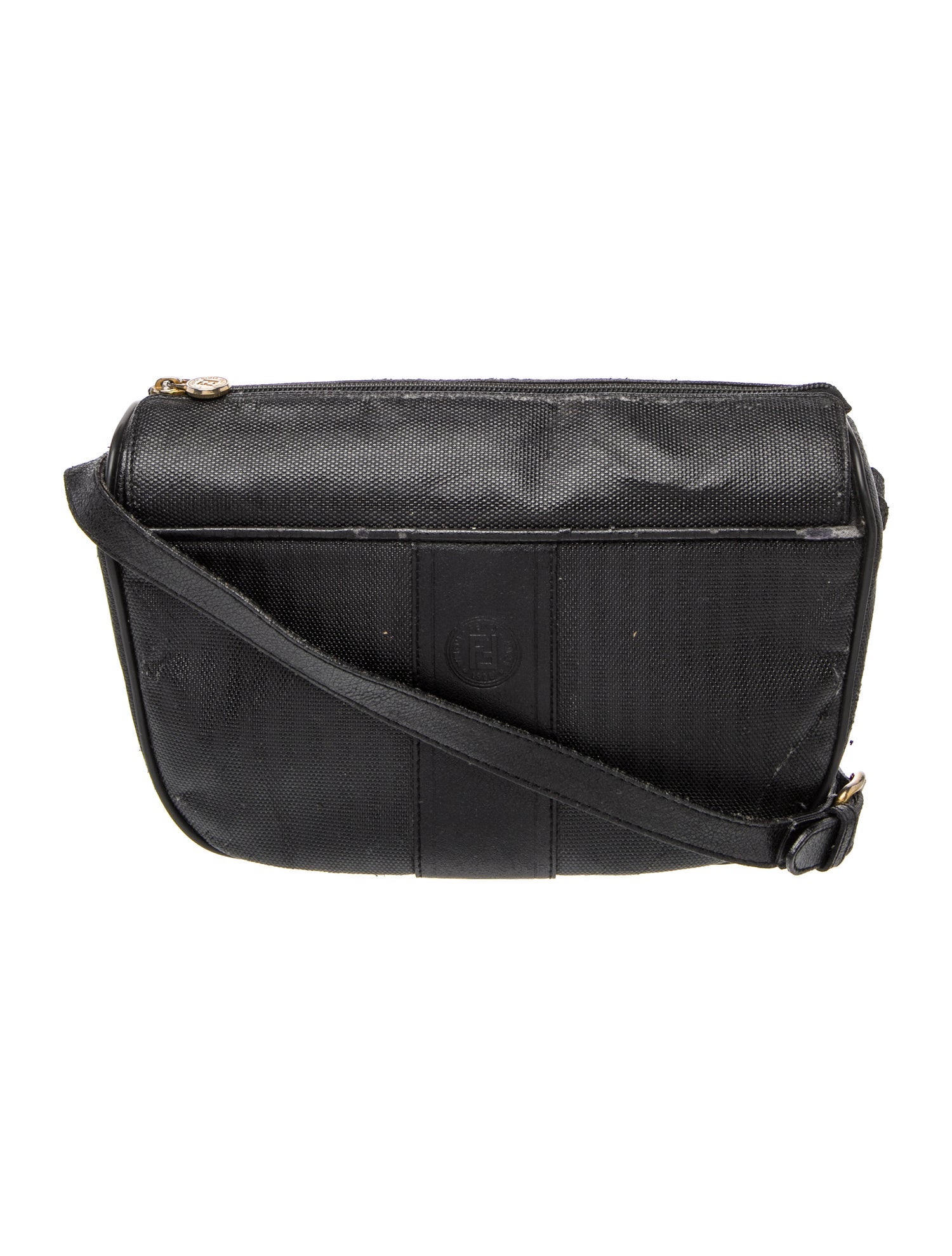 Fendi Pequin Crossbody Bag Vintage