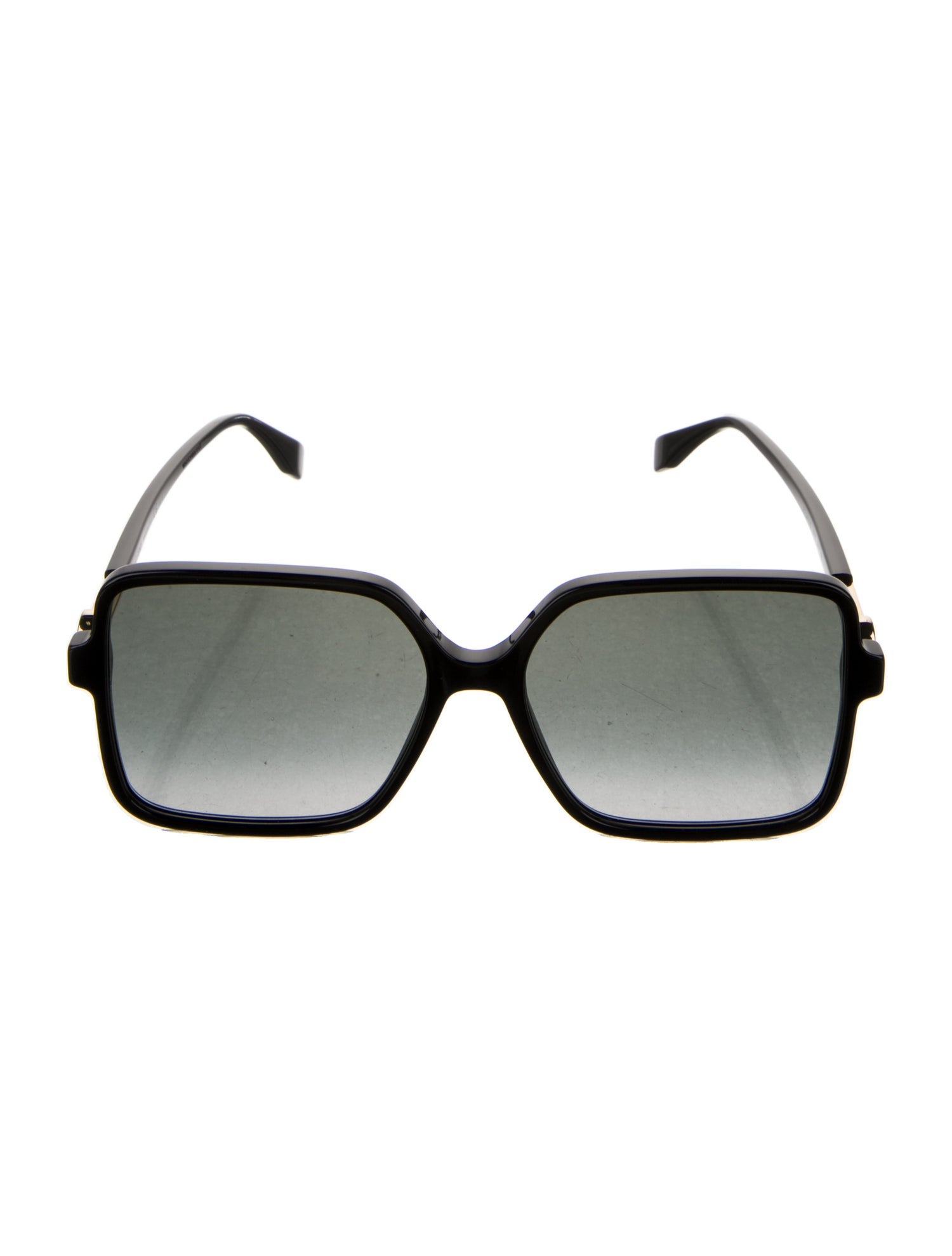 Fendi Zucca FF Logo Square Sunglasses