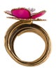 Fendi Crystal Resin Wrap Ring