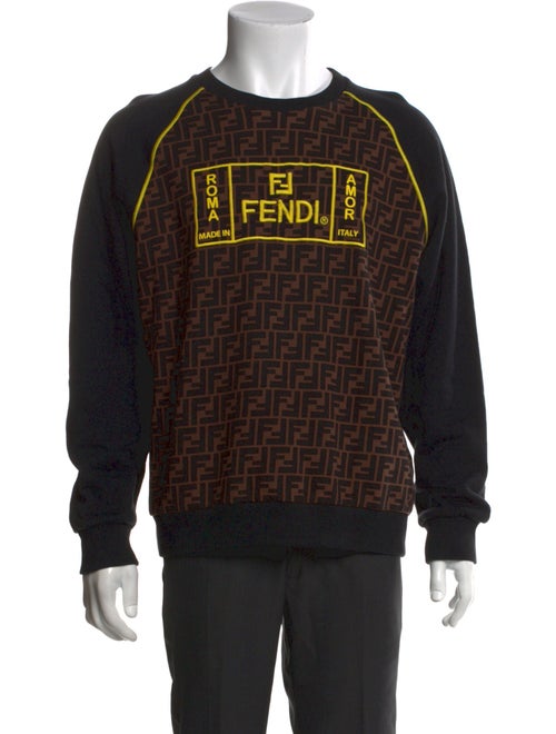 Fendi Zucca FF Logo Graphic Print Sweatshirt