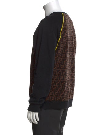 Fendi Zucca FF Logo Graphic Print Sweatshirt