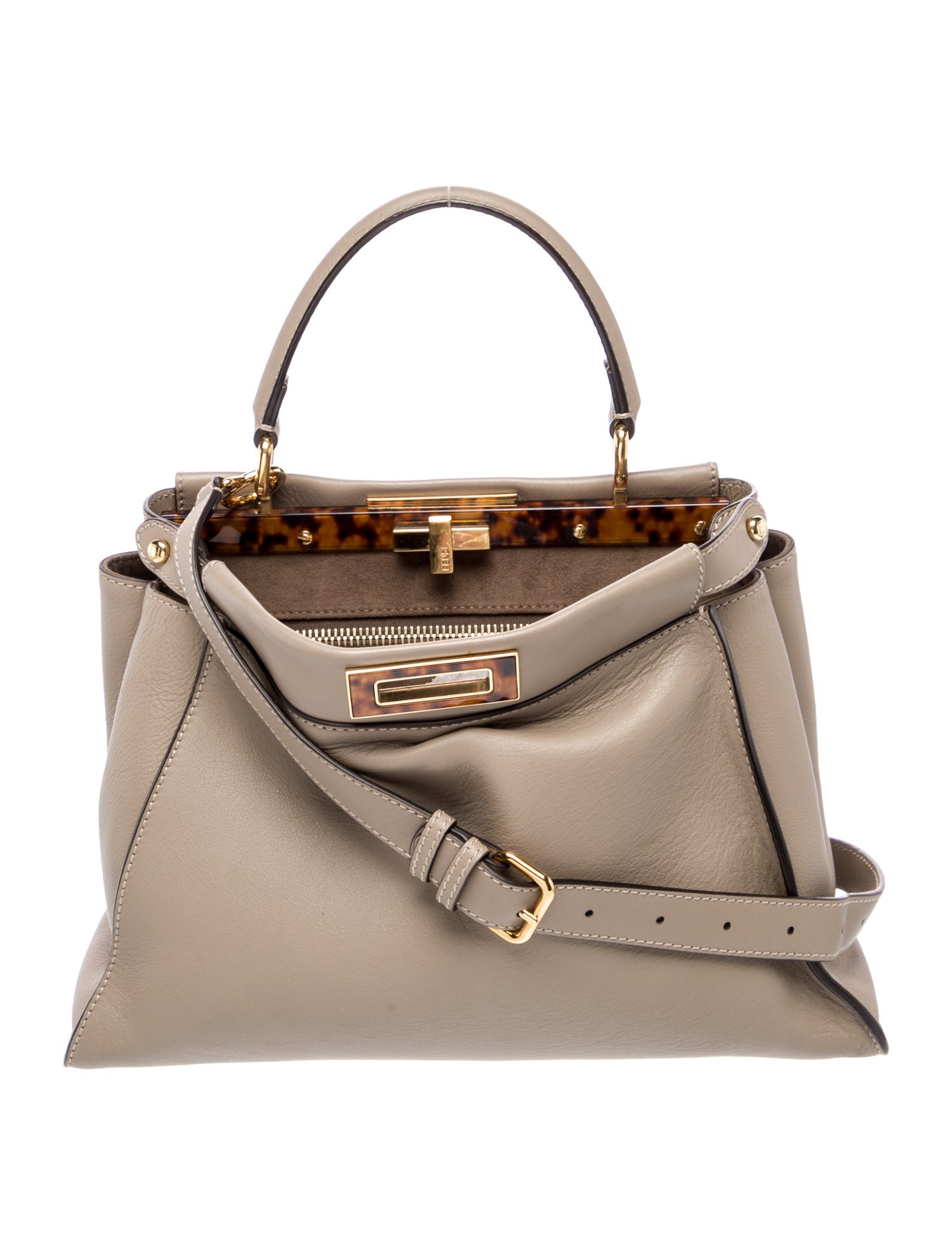 Fendi Leather Peekaboo Small