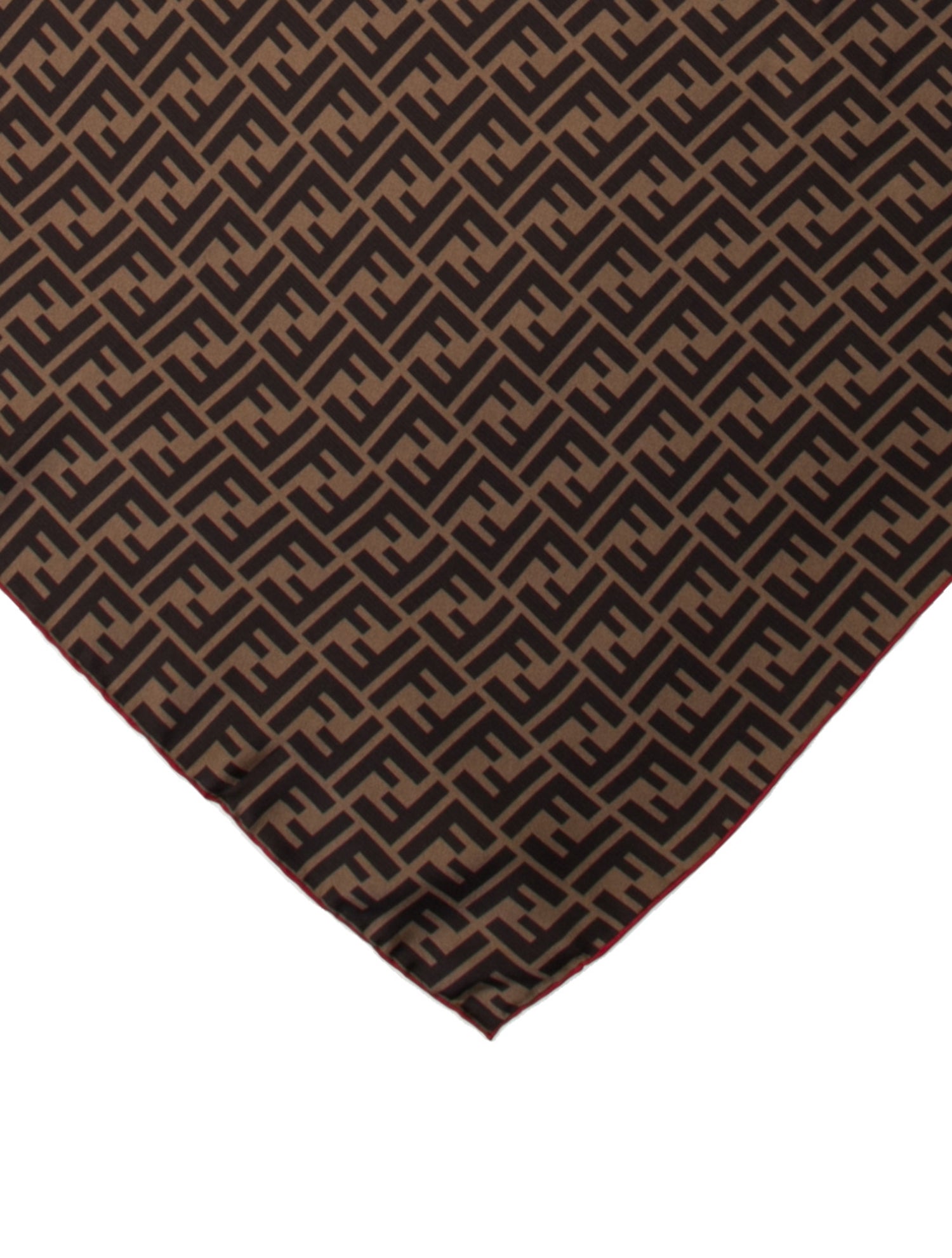 Fendi Silk Zucca FF Logo Scarf