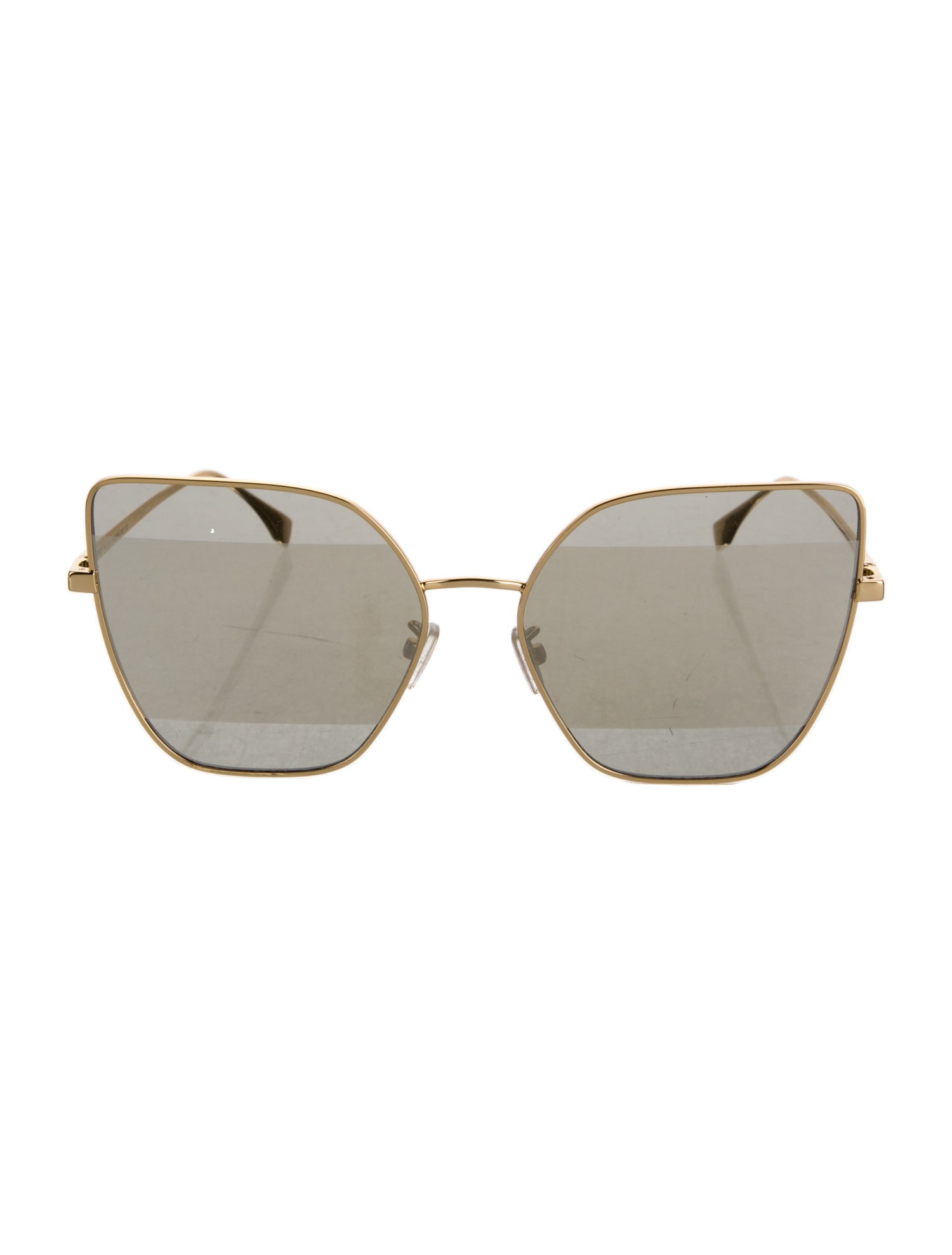 Fendi Square Mirrored Sunglasses