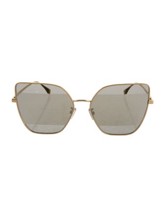 Fendi Square Mirrored Sunglasses