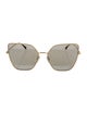 Fendi Square Mirrored Sunglasses