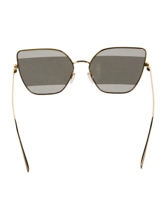 Fendi Square Mirrored Sunglasses