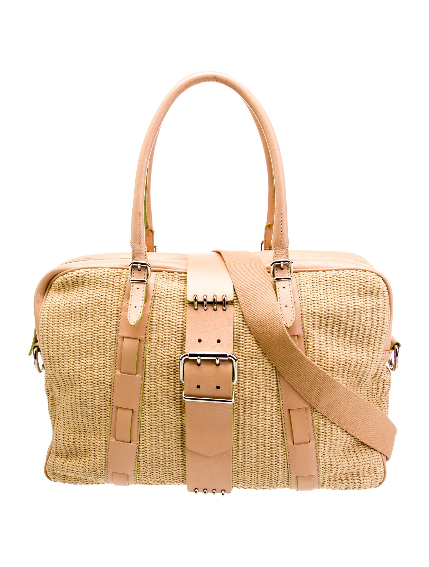 Fendi Raffia Top Handle Bag