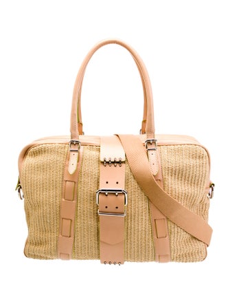 Fendi Raffia Top Handle Bag