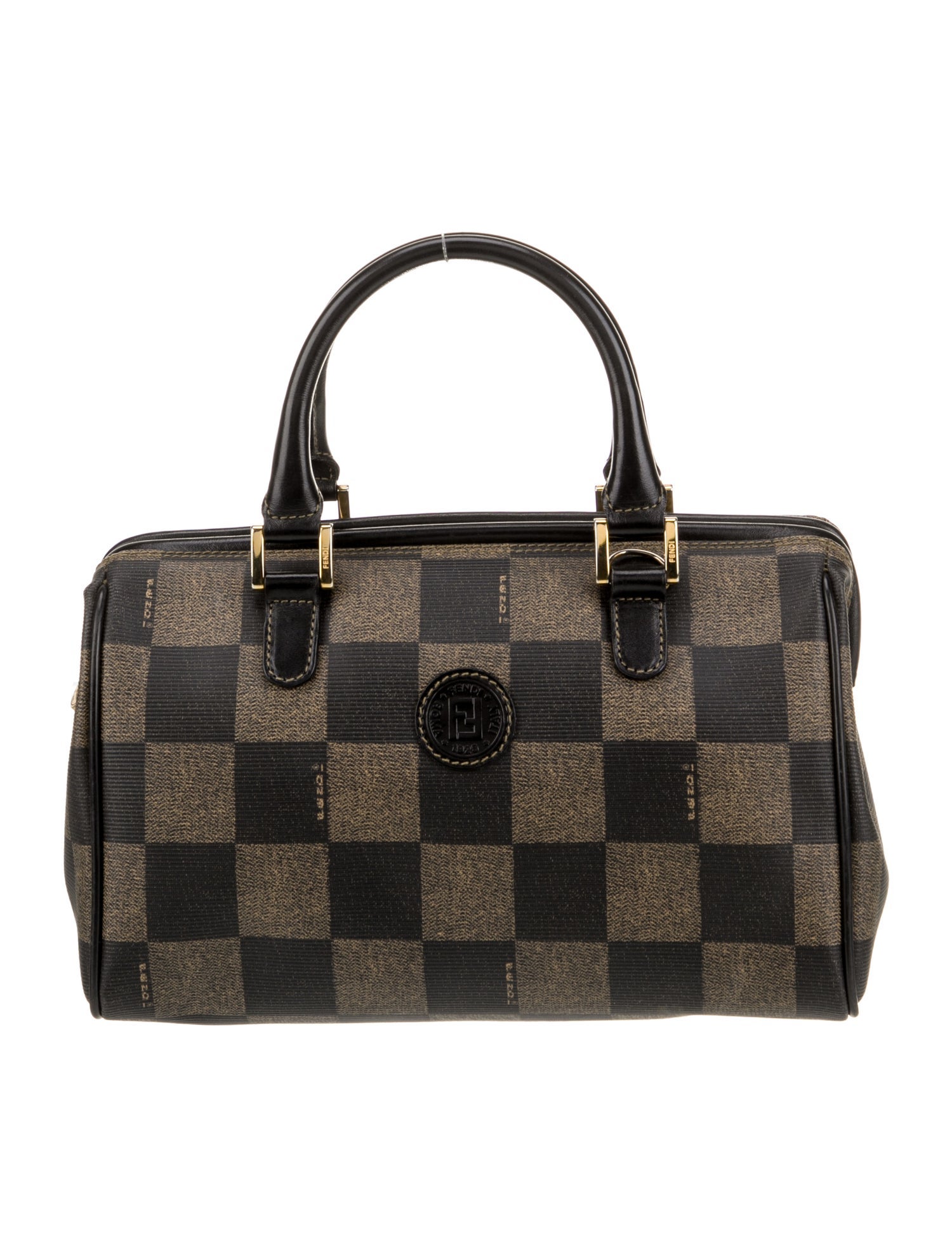 Fendi Pequin Boston Vintage