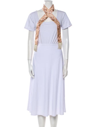 Fendi World Map Silk Scarf