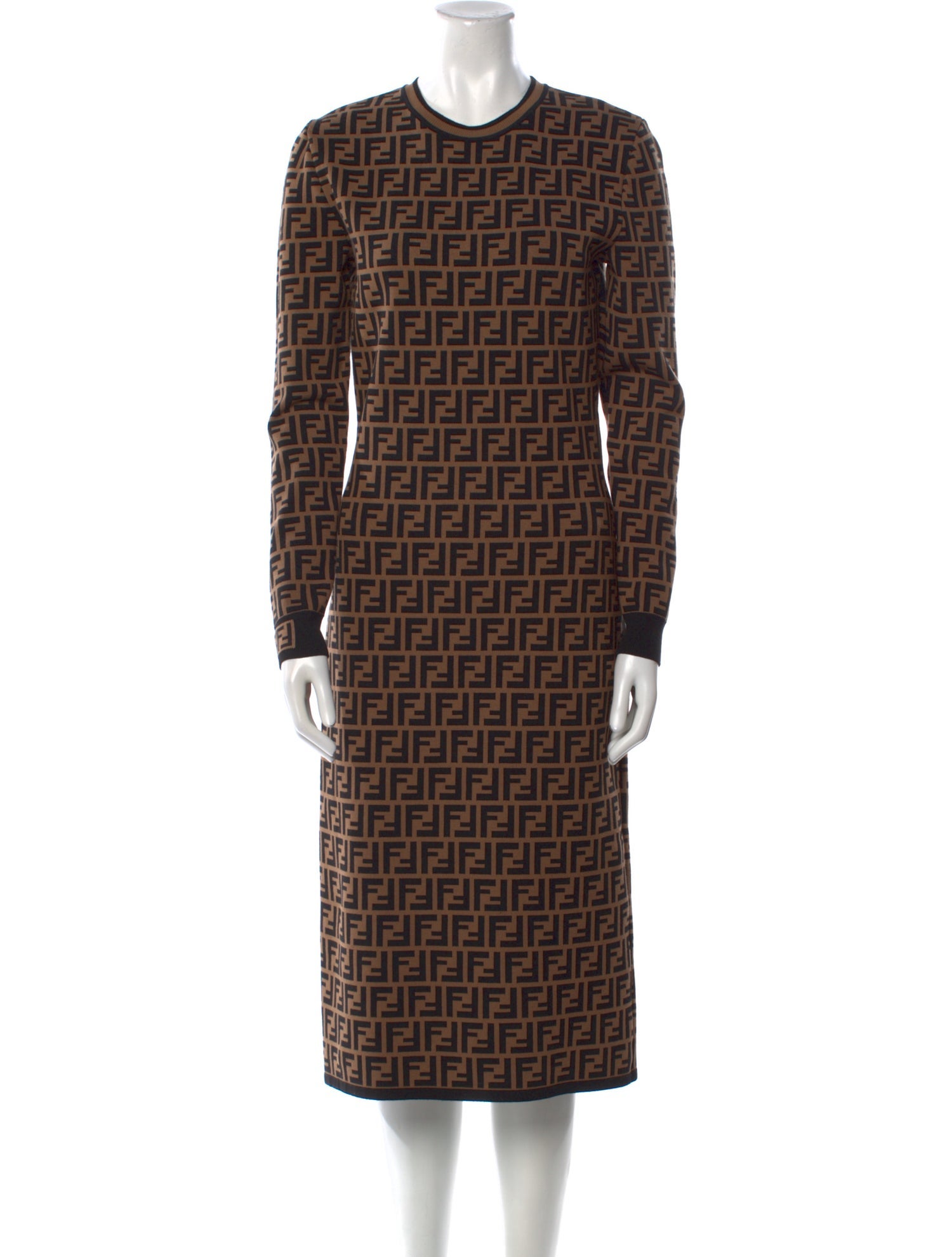 Fendi Printed Midi Length Dress w/ Tags