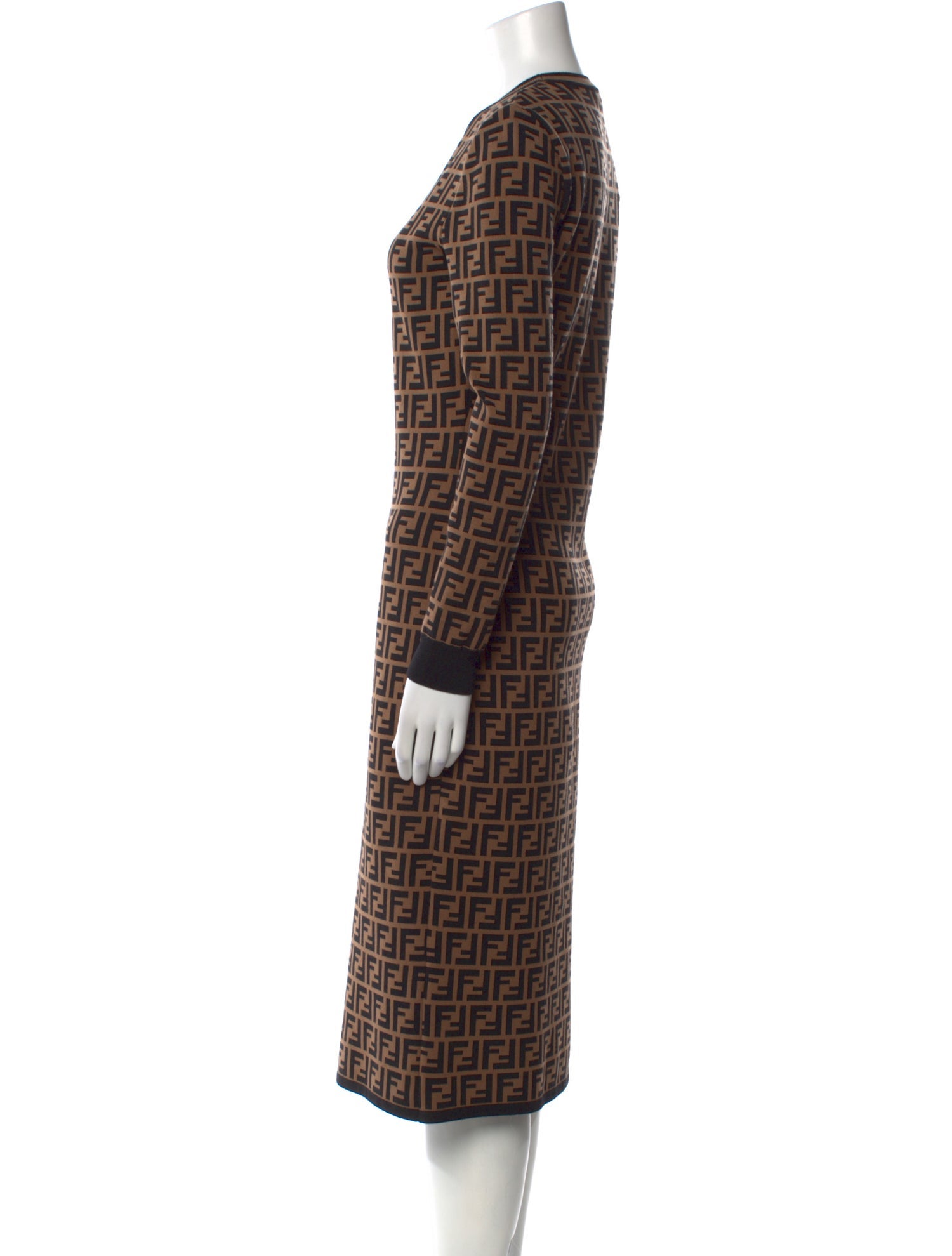 Fendi Printed Midi Length Dress w/ Tags