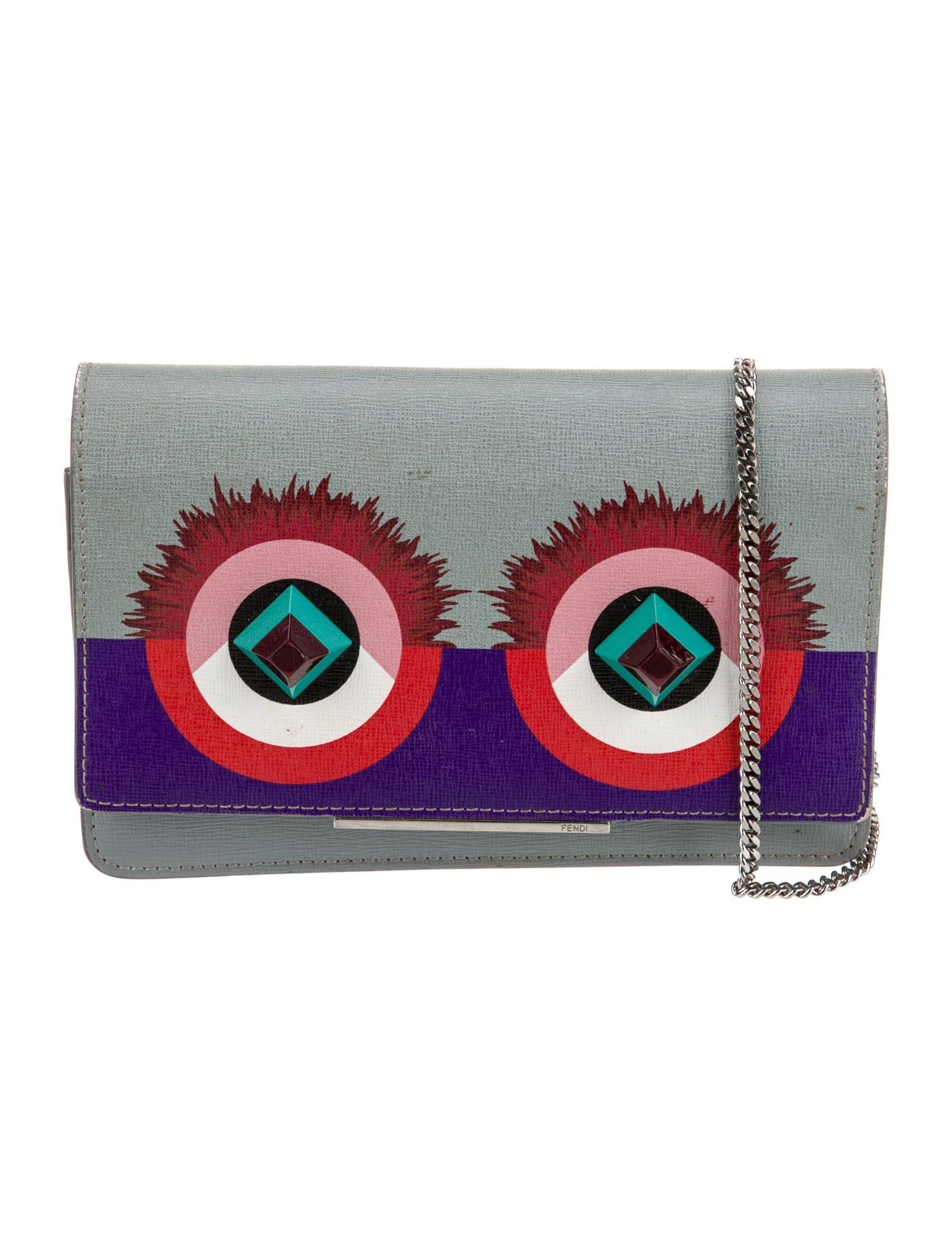 Fendi Leather Clutch