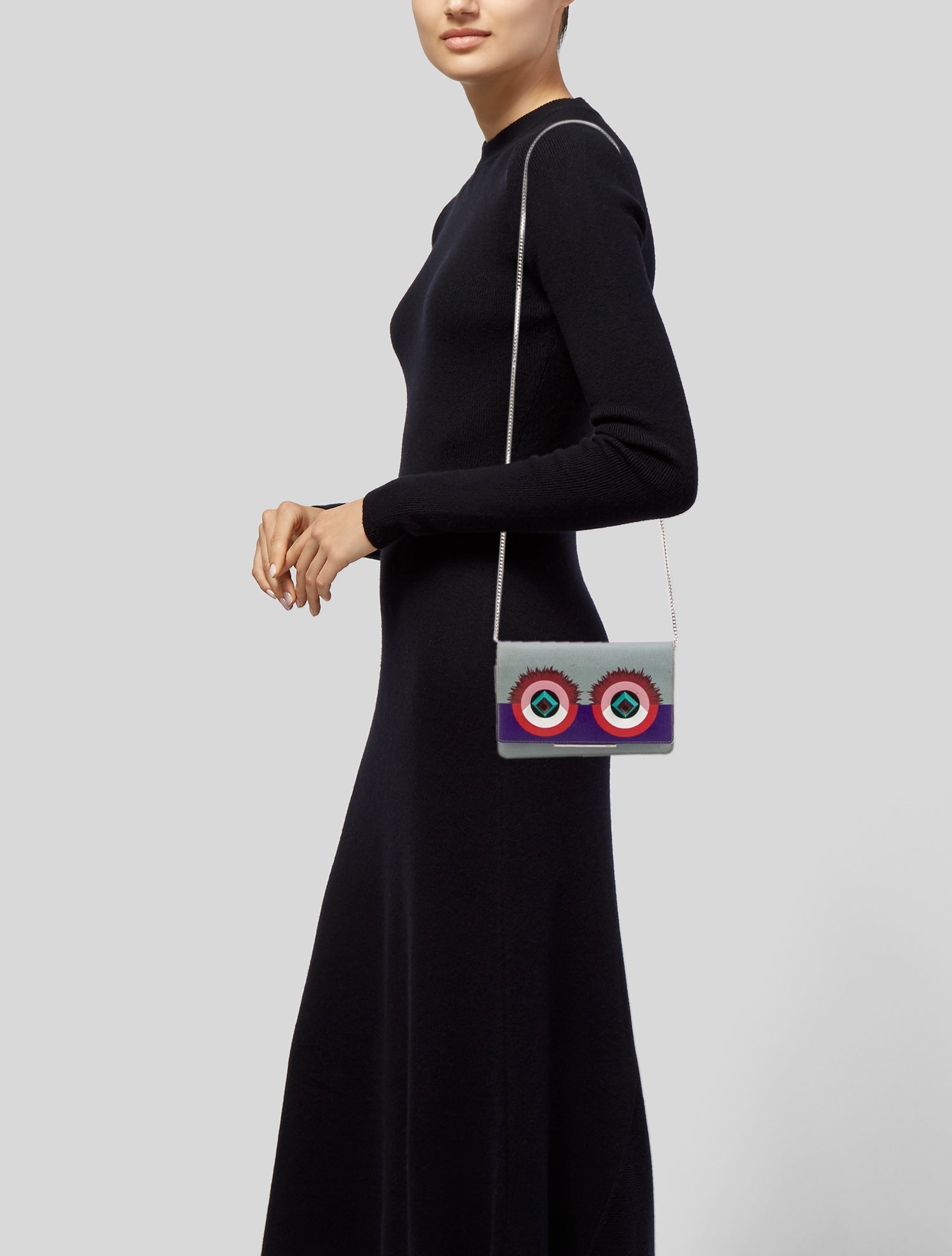 Fendi Leather Clutch