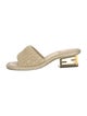 Fendi Raffia Slides