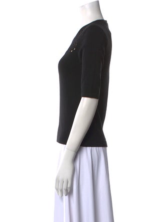 Fendi Wool Scoop Neck Sweater