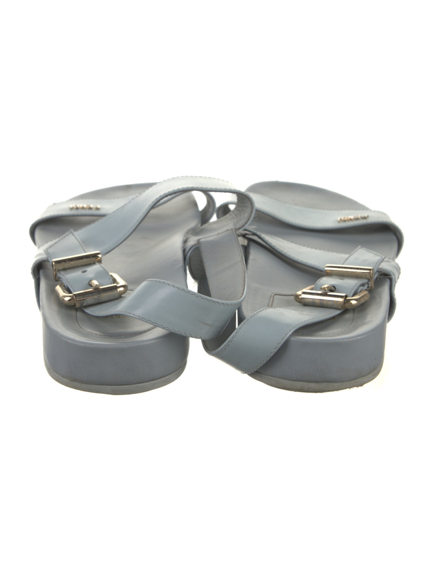 Fendi Leather Slingback Sandals