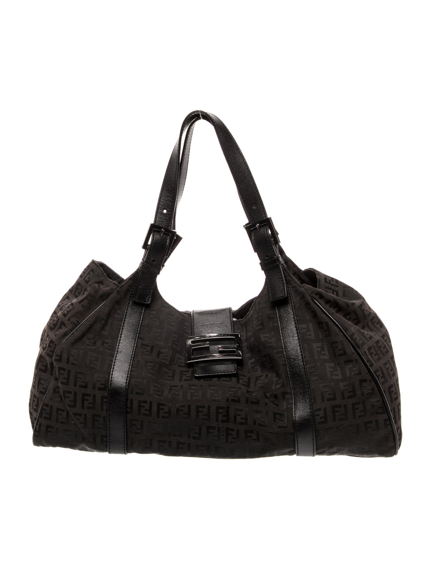 Fendi Zucchino FF Top Handle Bag Vintage