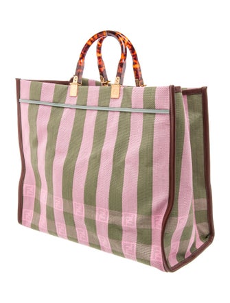 Fendi Pequin Sunshine Shopper Large