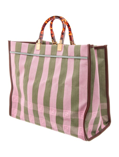 Fendi Pequin Sunshine Shopper Large