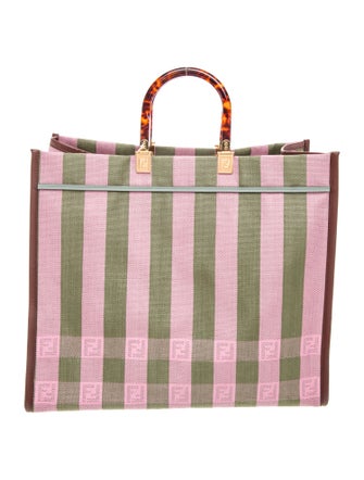 Fendi Pequin Sunshine Shopper Large