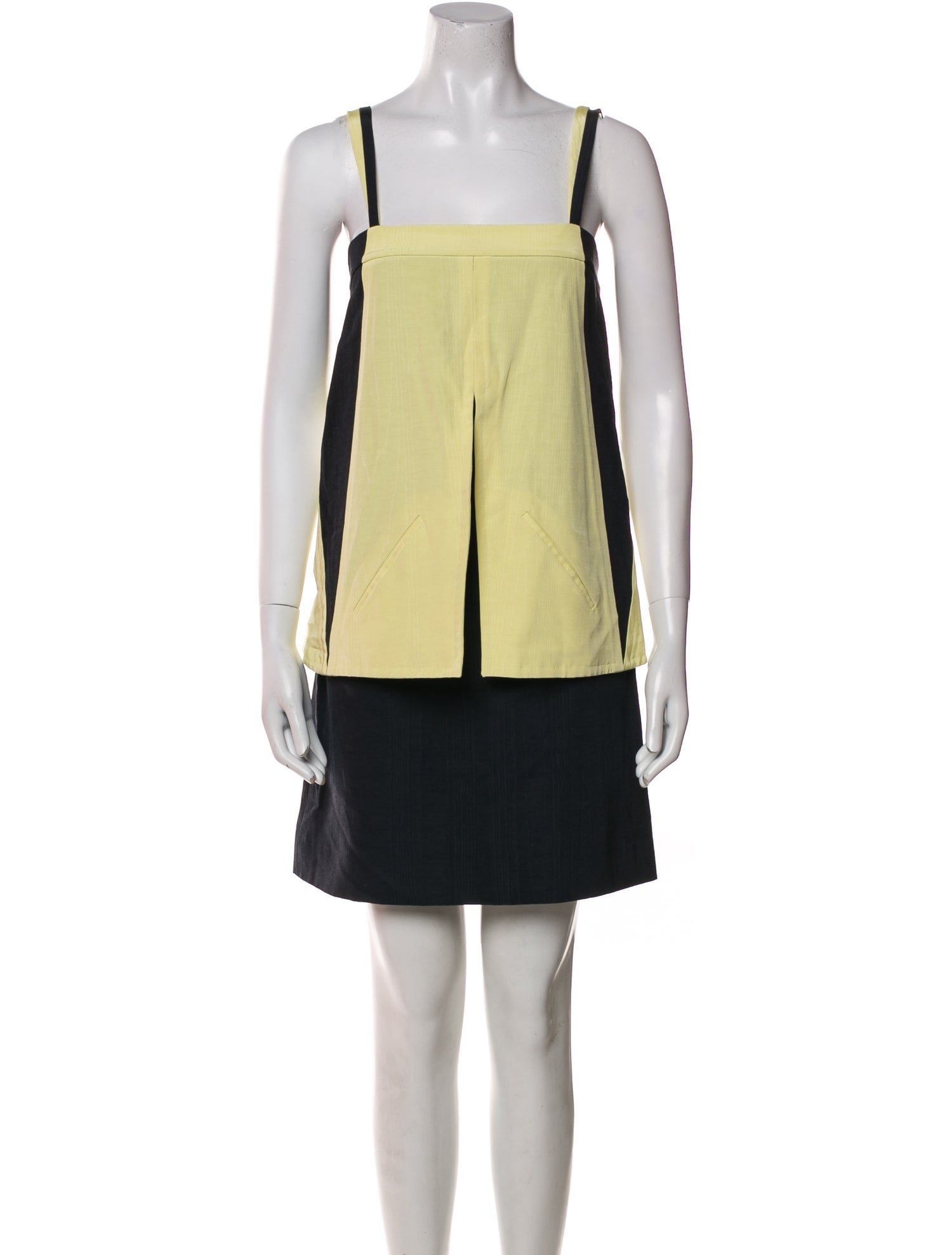 Fendi Colorblock Pattern Mini Dress