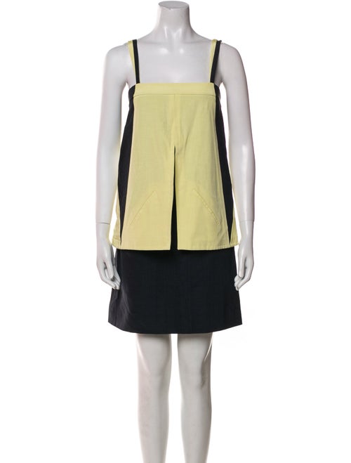 Fendi Colorblock Pattern Mini Dress
