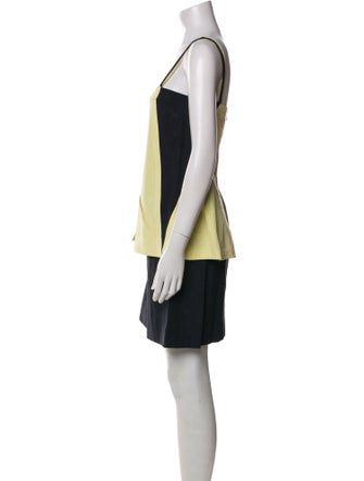 Fendi Colorblock Pattern Mini Dress