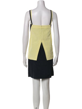 Fendi Colorblock Pattern Mini Dress