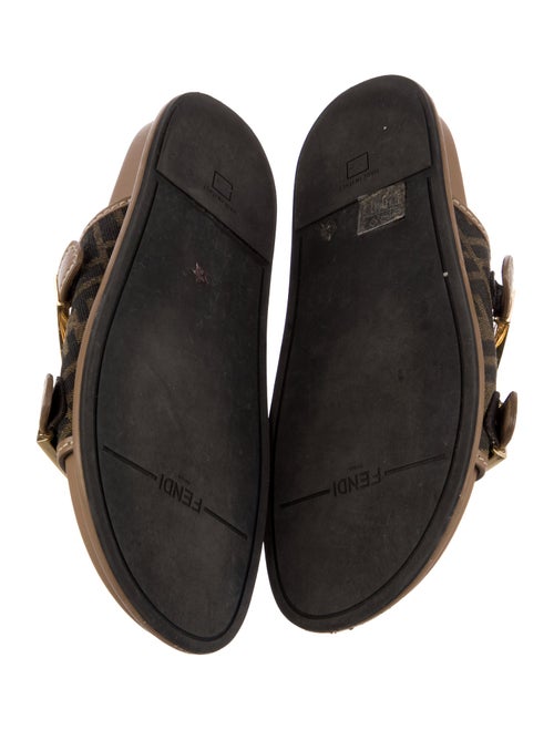 Fendi Zucca FF Logo Canvas Slides