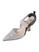Fendi Zucca FF Logo Mesh D'Orsay Pumps