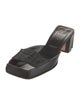 Fendi Zucca FF Logo Leather Slides