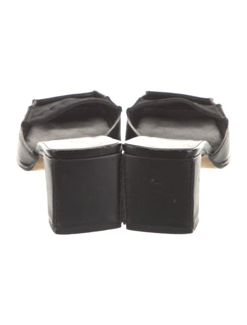 Fendi Zucca FF Logo Leather Slides